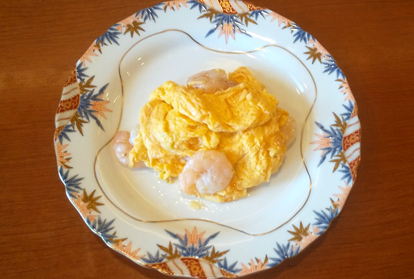 エビと卵の炒め
